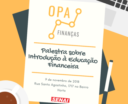 palestra sobre Introdução à Educação Financeira, exclusivamente para alunos do SENAI – CETEL